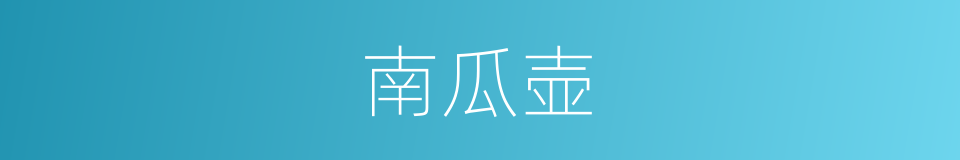 南瓜壶的同义词