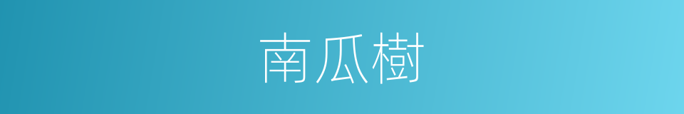 南瓜樹的同義詞