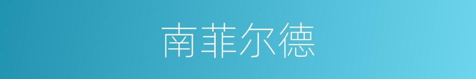 南菲尔德的同义词