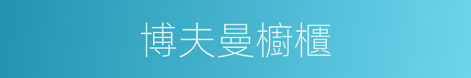博夫曼櫥櫃的同義詞