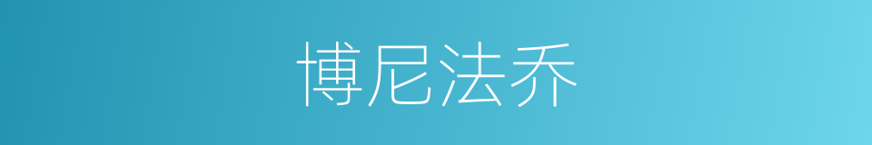 博尼法乔的同义词