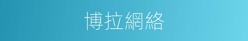 博拉網絡的同義詞