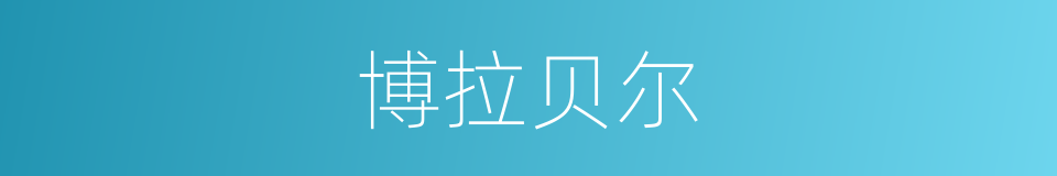 博拉贝尔的同义词