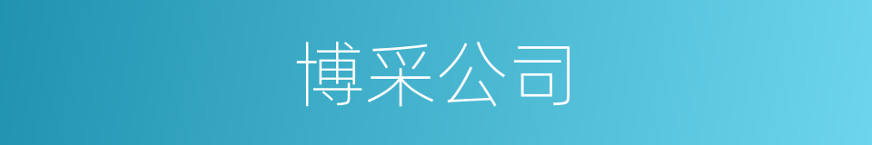 博采公司的同义词