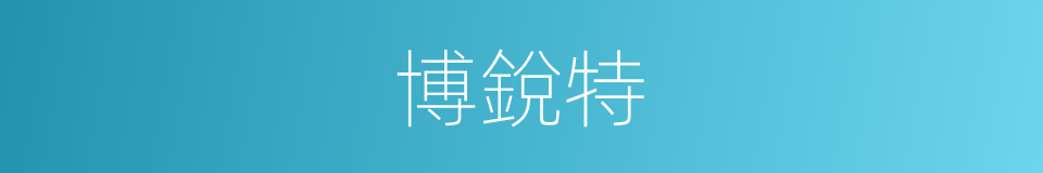 博銳特的同義詞