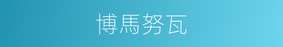 博馬努瓦的同義詞