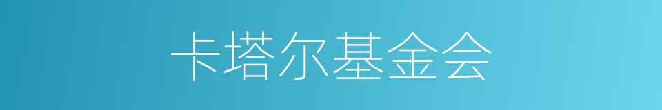 卡塔尔基金会的同义词