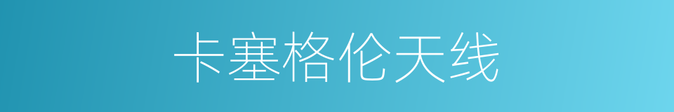 卡塞格伦天线的同义词