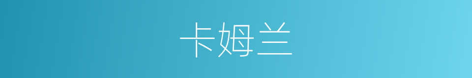 卡姆兰的同义词