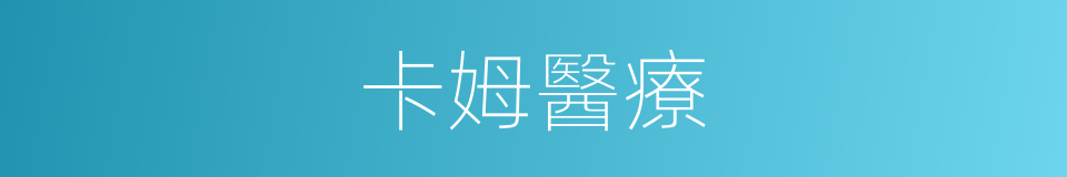 卡姆醫療的同義詞