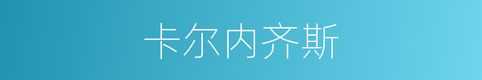 卡尔内齐斯的同义词