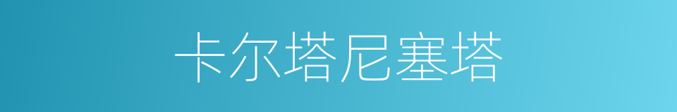卡尔塔尼塞塔的同义词