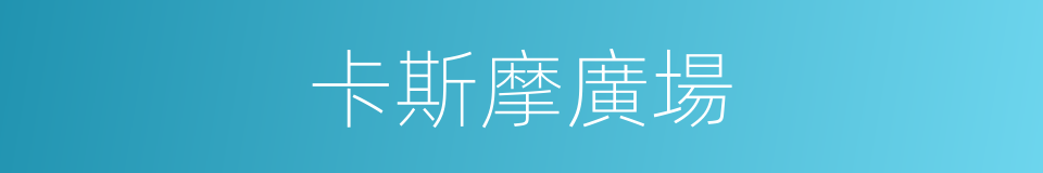 卡斯摩廣場的同義詞