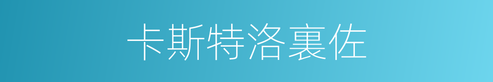 卡斯特洛裏佐的同義詞