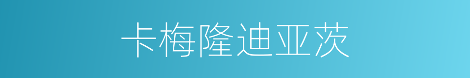 卡梅隆迪亚茨的同义词