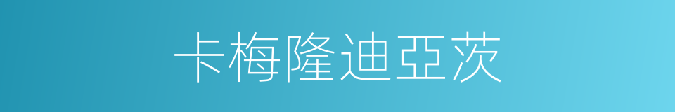 卡梅隆迪亞茨的同義詞