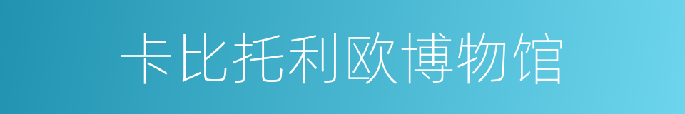 卡比托利欧博物馆的同义词