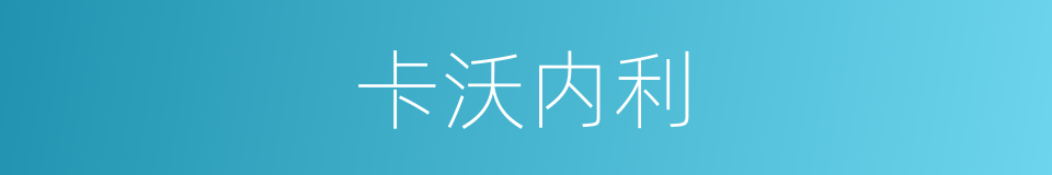 卡沃内利的同义词