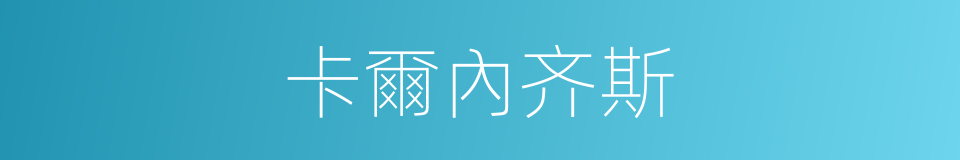 卡爾內齐斯的同義詞