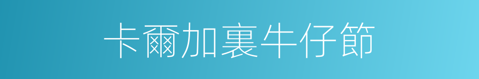 卡爾加裏牛仔節的同義詞