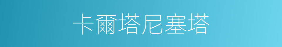 卡爾塔尼塞塔的同義詞