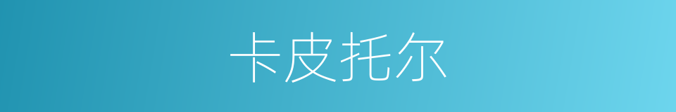 卡皮托尔的同义词