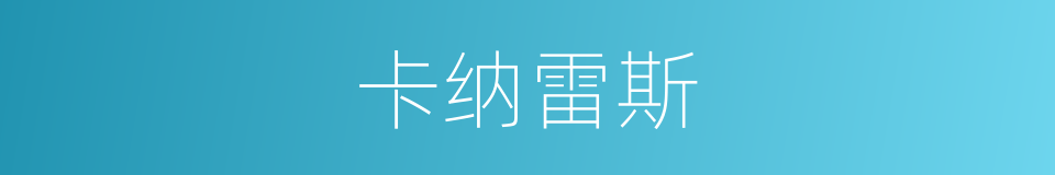 卡纳雷斯的同义词