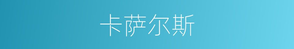 卡萨尔斯的同义词