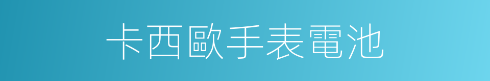 卡西歐手表電池的同義詞