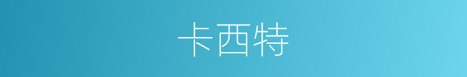 卡西特的同义词