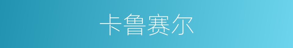 卡鲁赛尔的同义词