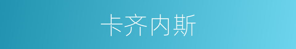 卡齐内斯的同义词