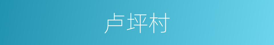 卢坪村的同义词