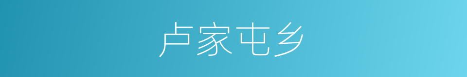 卢家屯乡的同义词
