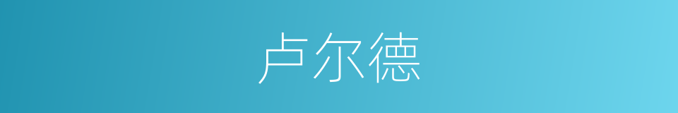 卢尔德的同义词