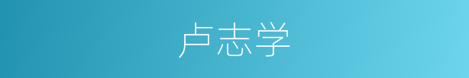 卢志学的同义词