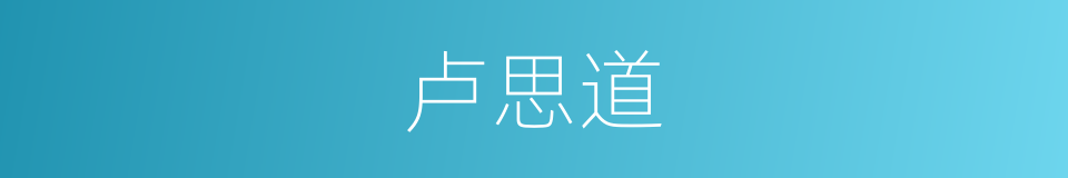 卢思道的同义词