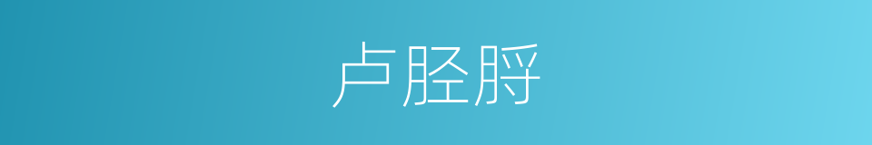 卢胫脟的同义词