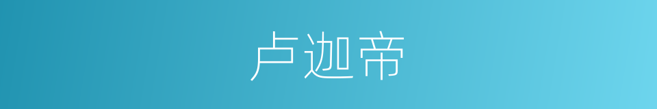 卢迦帝的同义词