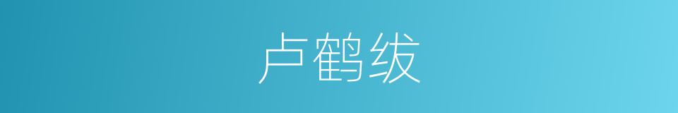 卢鹤绂的同义词