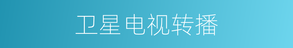 卫星电视转播的同义词