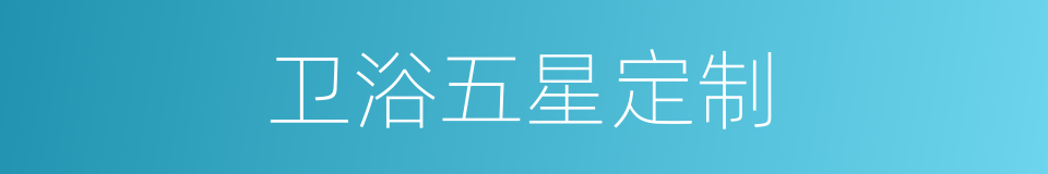 卫浴五星定制的同义词