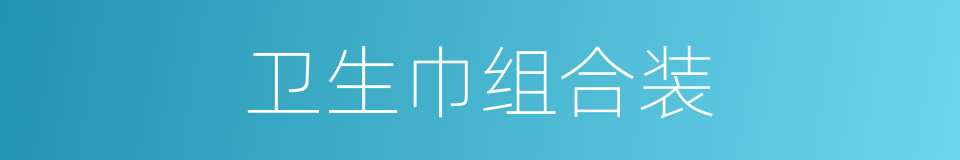 卫生巾组合装的同义词