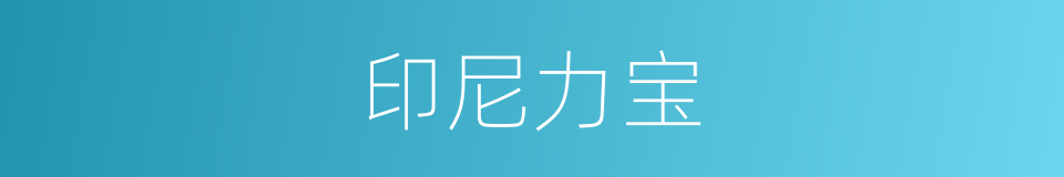 印尼力宝的同义词