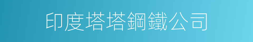 印度塔塔鋼鐵公司的同義詞