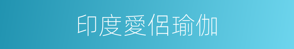 印度愛侶瑜伽的同義詞