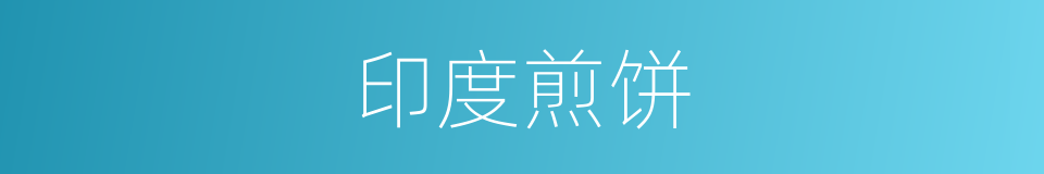 印度煎饼的同义词