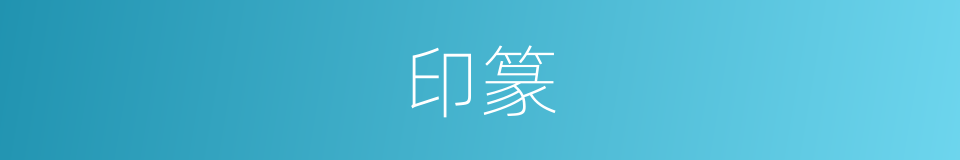 印篆的同义词