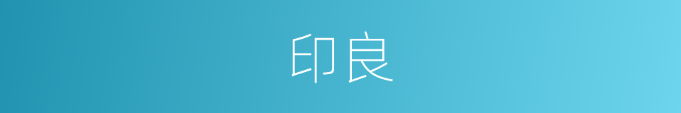印良的同义词