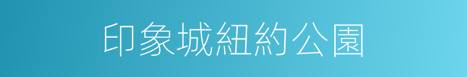印象城紐約公園的同義詞